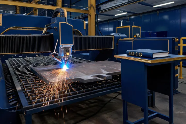 Plasma cutting of structural plate with mill certificate package