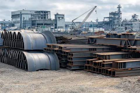 Power plant structural steel and wind tower plate